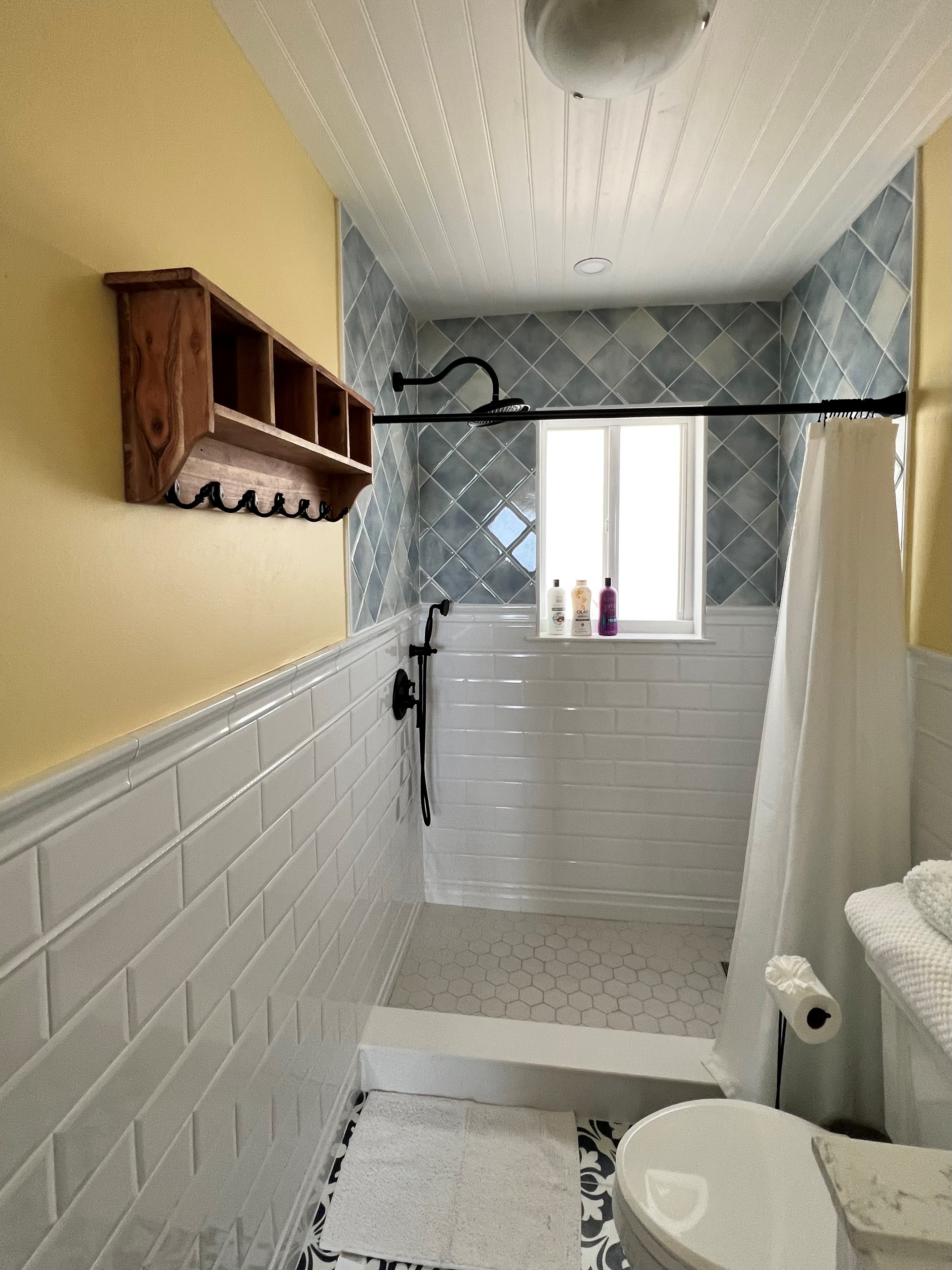 Newly remodeled shower and bath