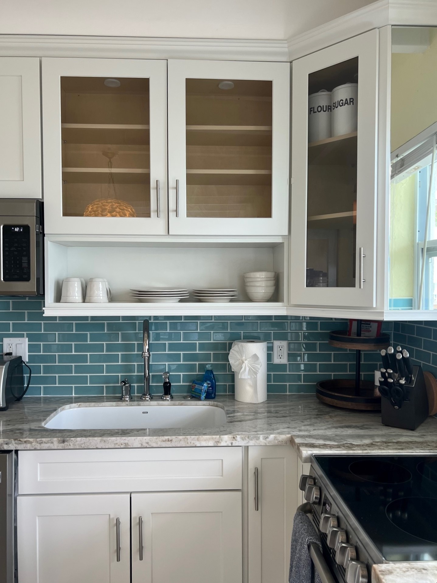 Kitchen sink and stove
